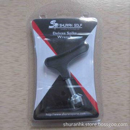 Deluxe golf spike wrench